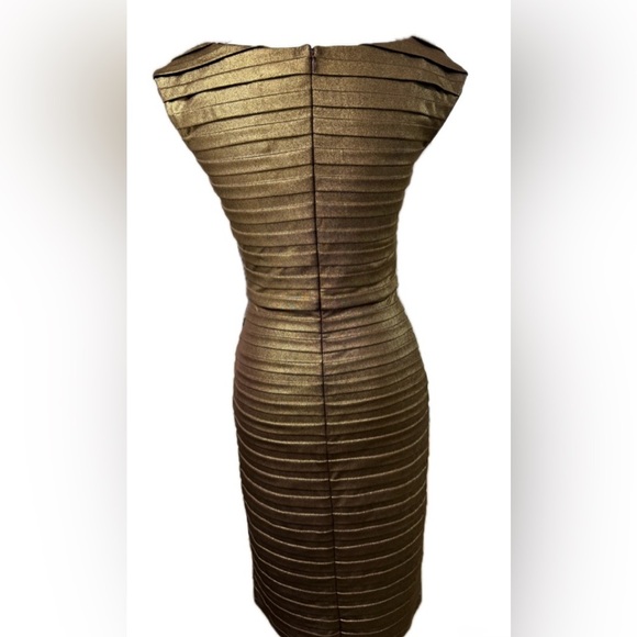 CACHÉ BRONZE GOLD BODYCON COCKTAIL DRESS SIZE: 2 – PARTY READY - Picture 5 of 7